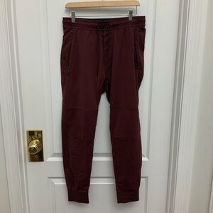 Men's Burgundy Jogger Pants American Eagle